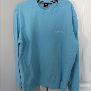 Planes Light Blue Men's Speckled Sweatshirt